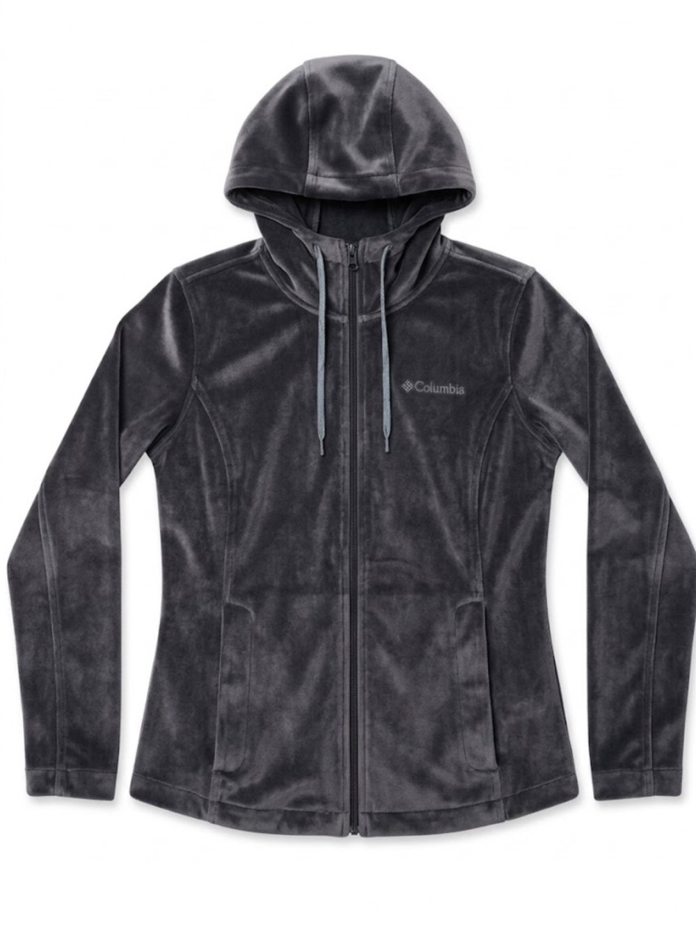 Columbia womens velour full-zip hoodie jacket small